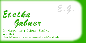 etelka gabner business card